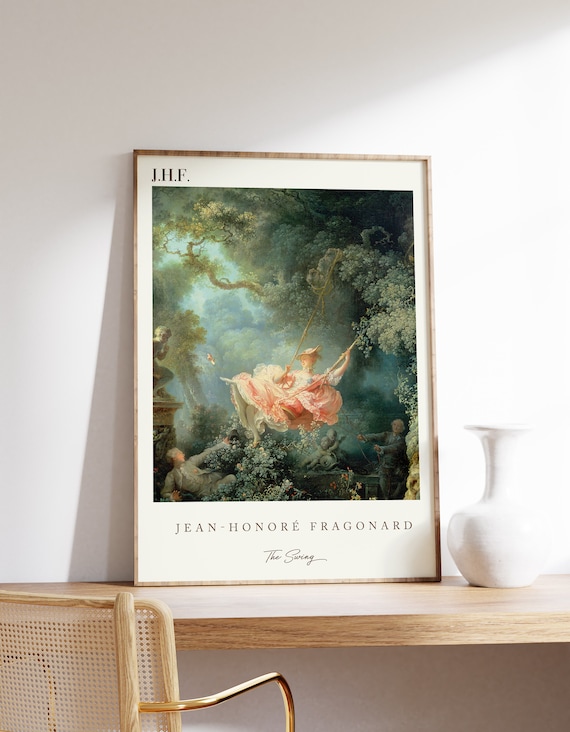 Jean Honore Fragonard The Swing Rococo Masterpiece Exhibition Poster