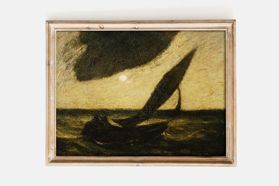 Albert Pinkham Ryder Under A Cloud 1900 Landscape Poster Large Wall Art Print Painting Gift Home Bedroom Decor Vintage Museum
