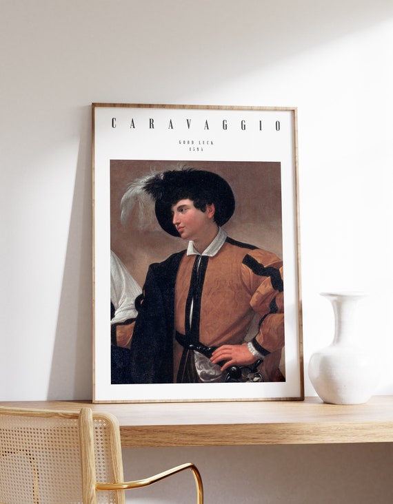 Dark Academia Art Caravaggio Painting Good Luck Baroque Wall