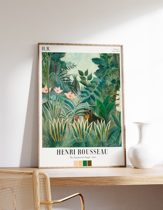 Henri Rousseau Equatorial Jungle 1909 Museum Exhibition Poster