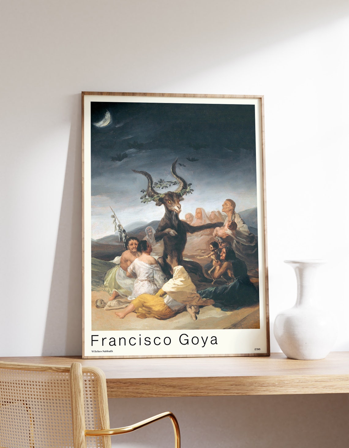 Francisco Goya Witches Sabbath 1798 Moonlit Coven Museum Poster