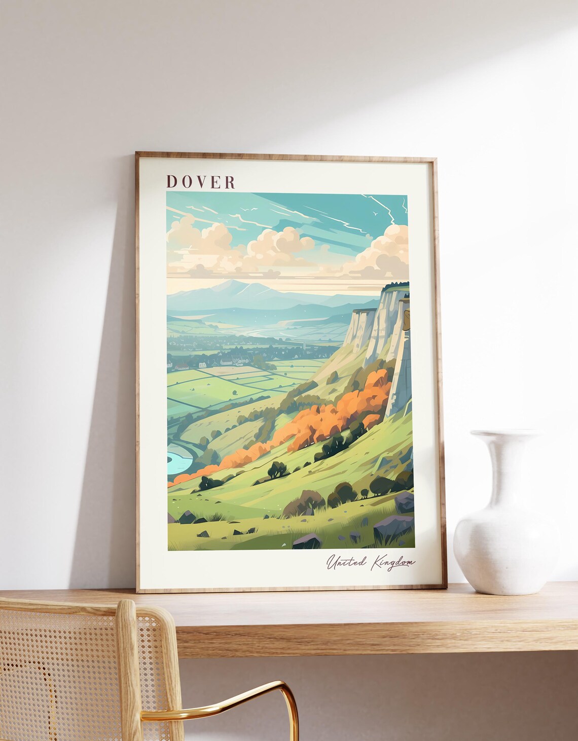 United Kingdom Travel Poster, Dover Travel Poster