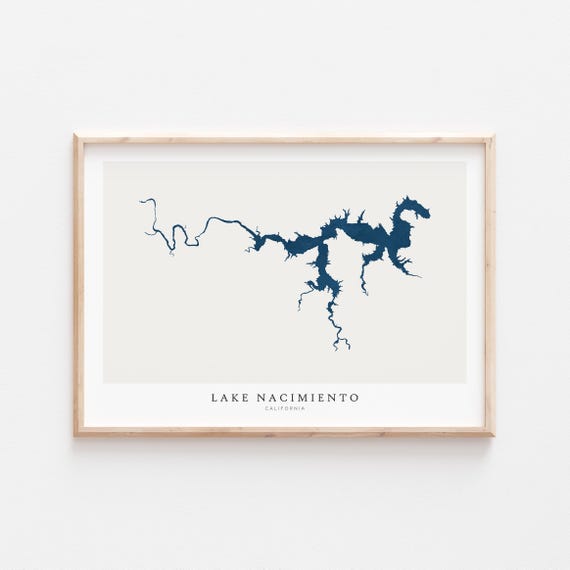 Lake Nacimiento Print Poster Art Wall