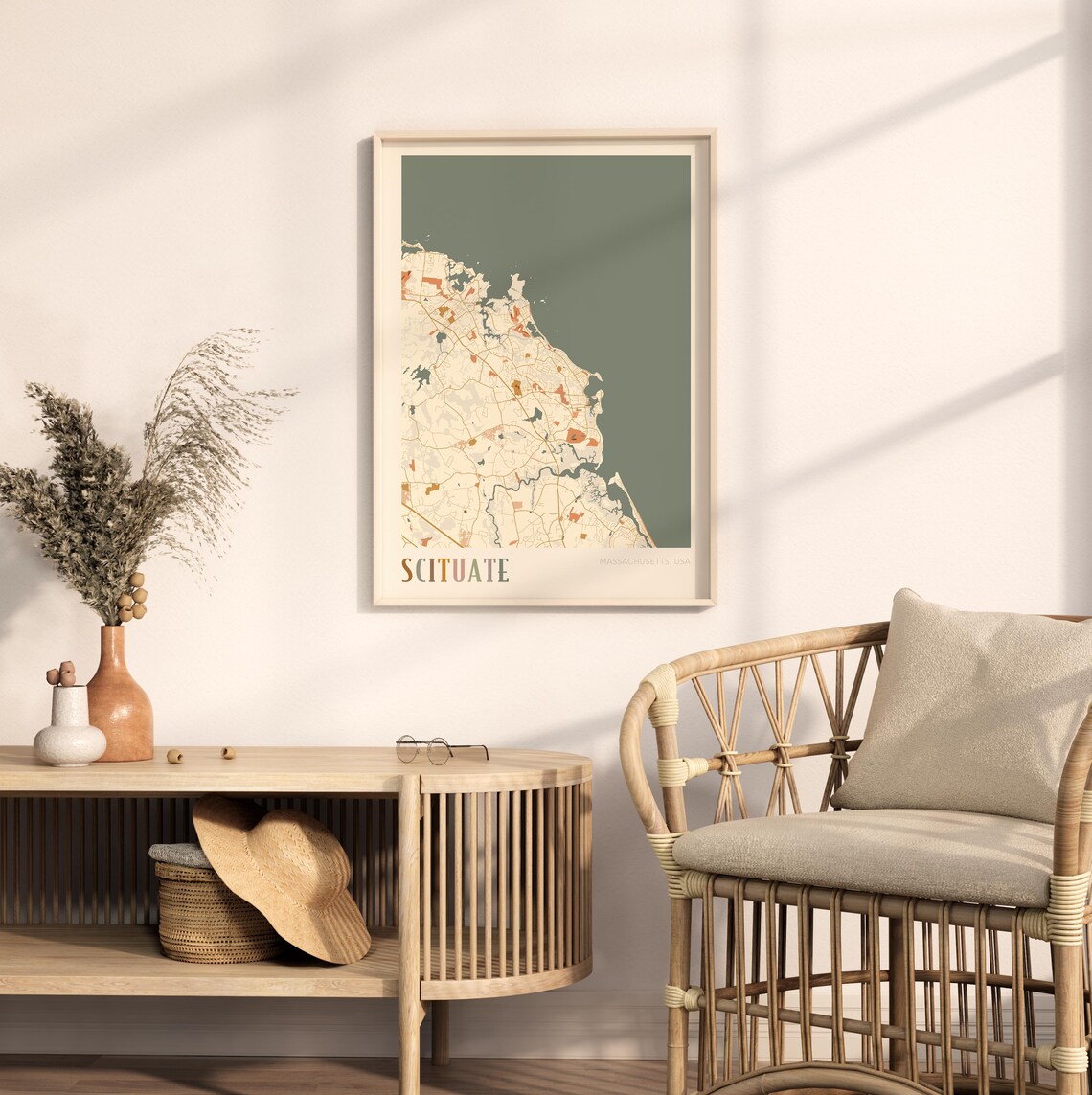 Scituate Map Poster, Massachusetts Travel Poster - Image 2