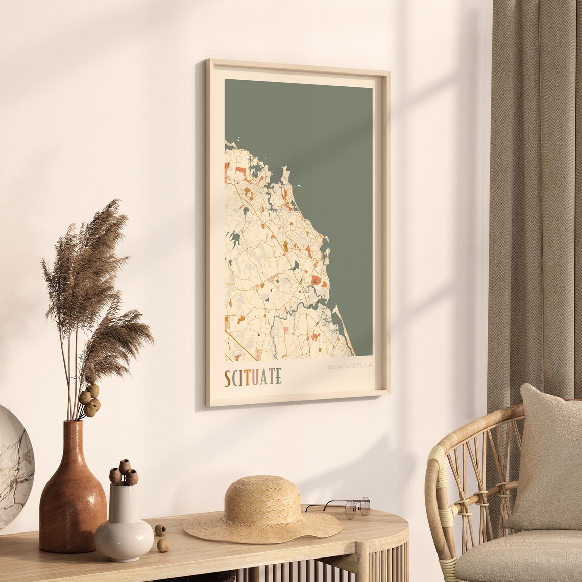 Scituate Map Poster, Massachusetts Travel Poster - Image 3