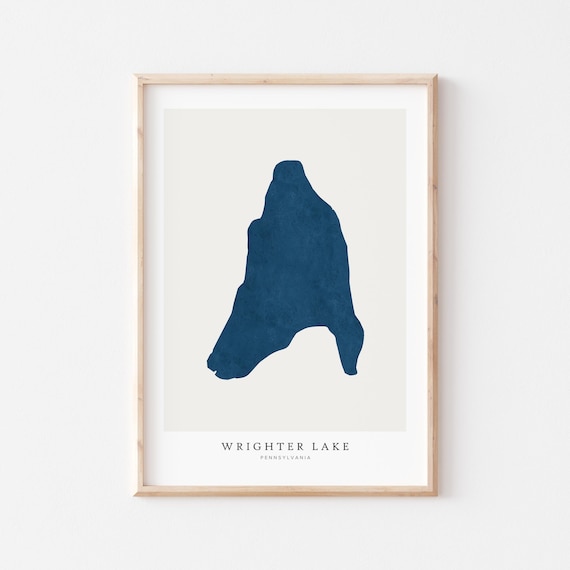 Wrighter Lake Pennsylvania Travel Poster