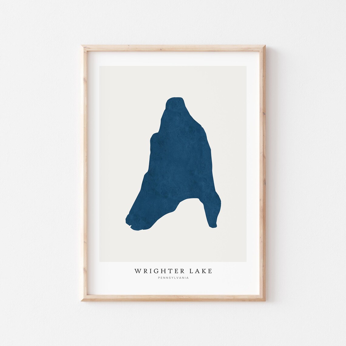 Wrighter Lake Pennsylvania Travel Poster