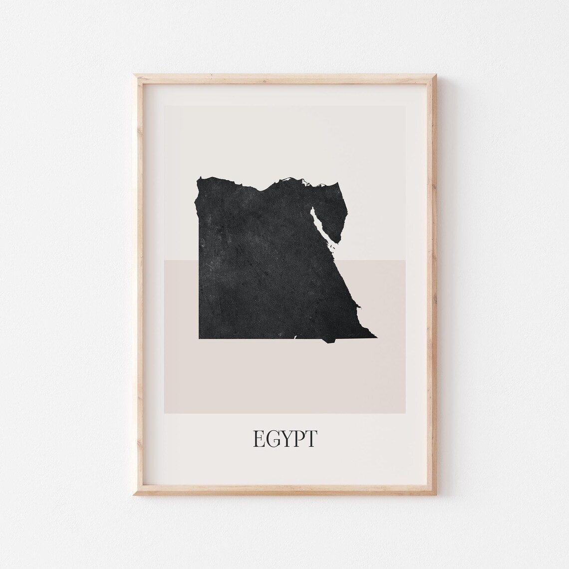 Egypt Map Poster Print Minimalist Boho Wall Art Decor For Home Or Gift
