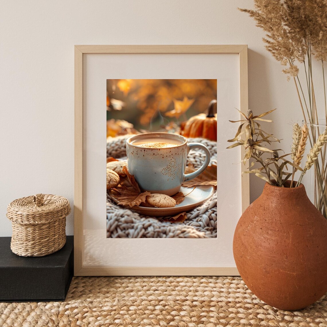 Autumn Coffee Poster, Seasonal Wall Art Print - Image 3