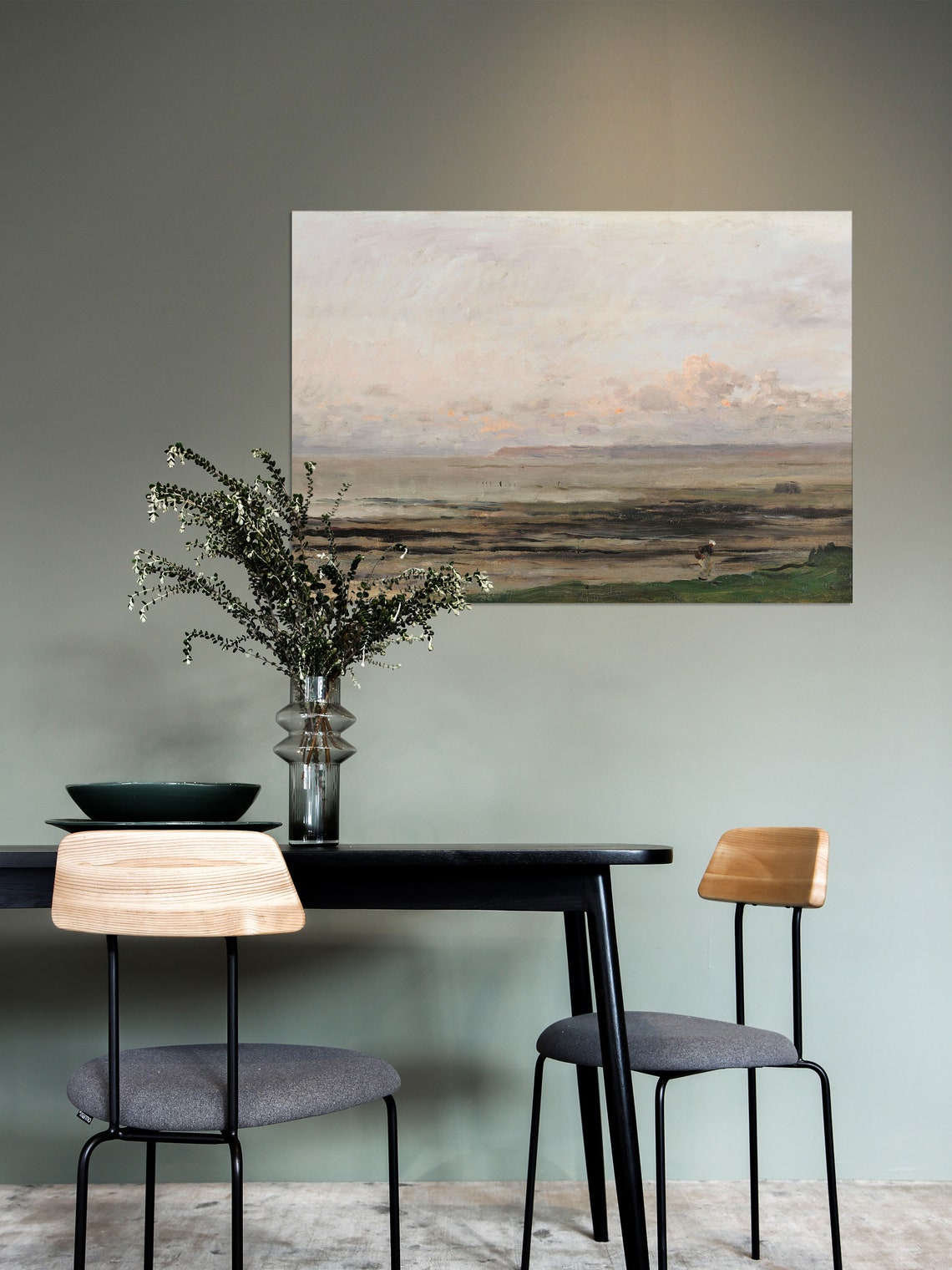 Muted Beach Print, Moody French Country Seascape - Image 2
