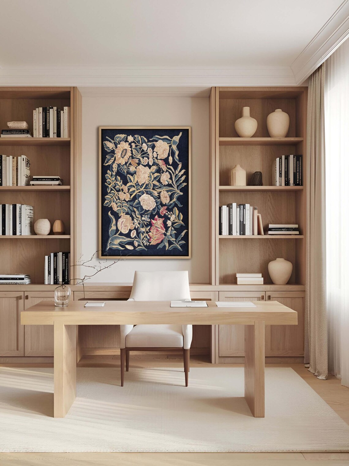 Vintage Floral Tapestry, Botanical Art Print - Image 2
