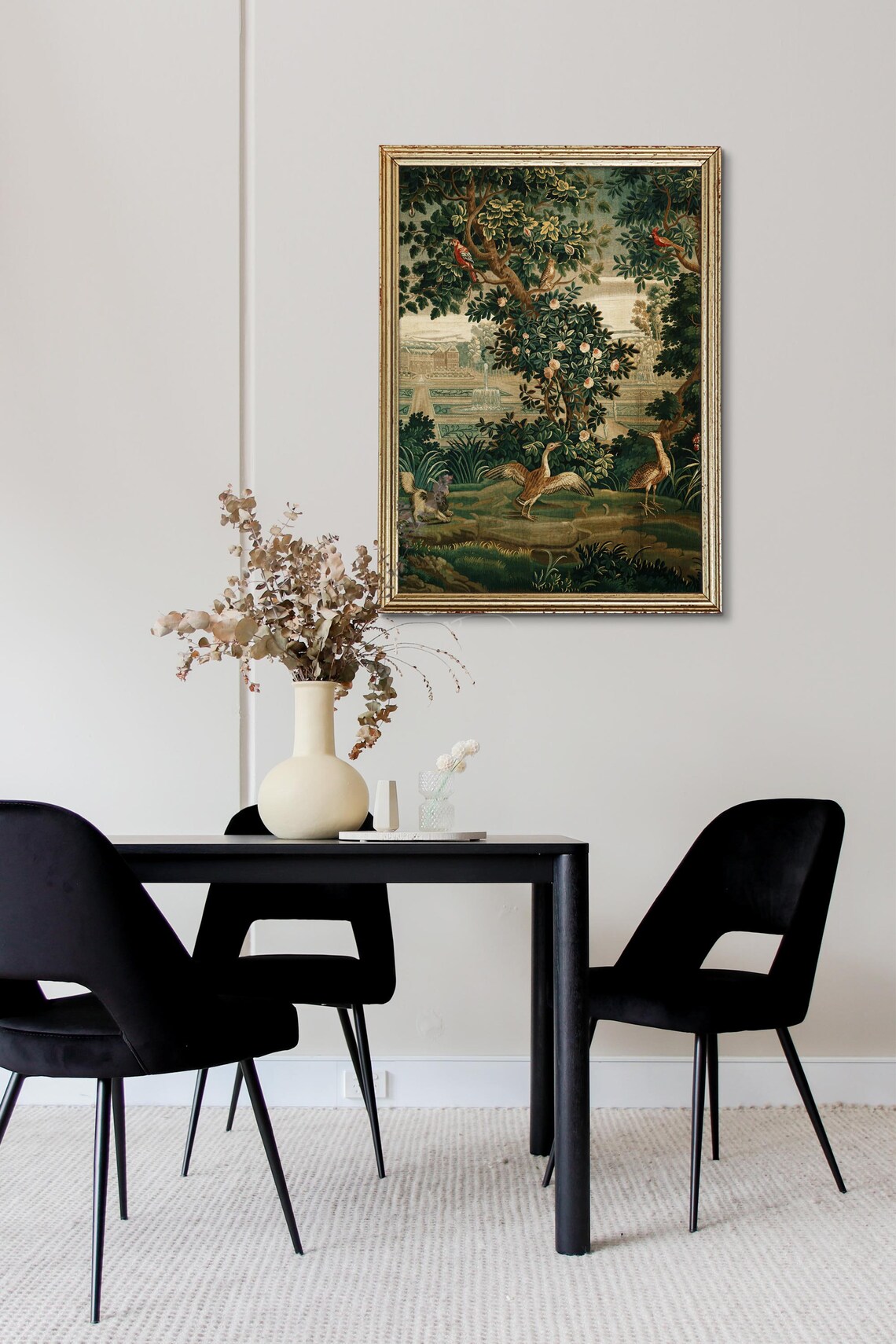 Rococo Tapestry, Vintage Eclectic Art Print - Image 2