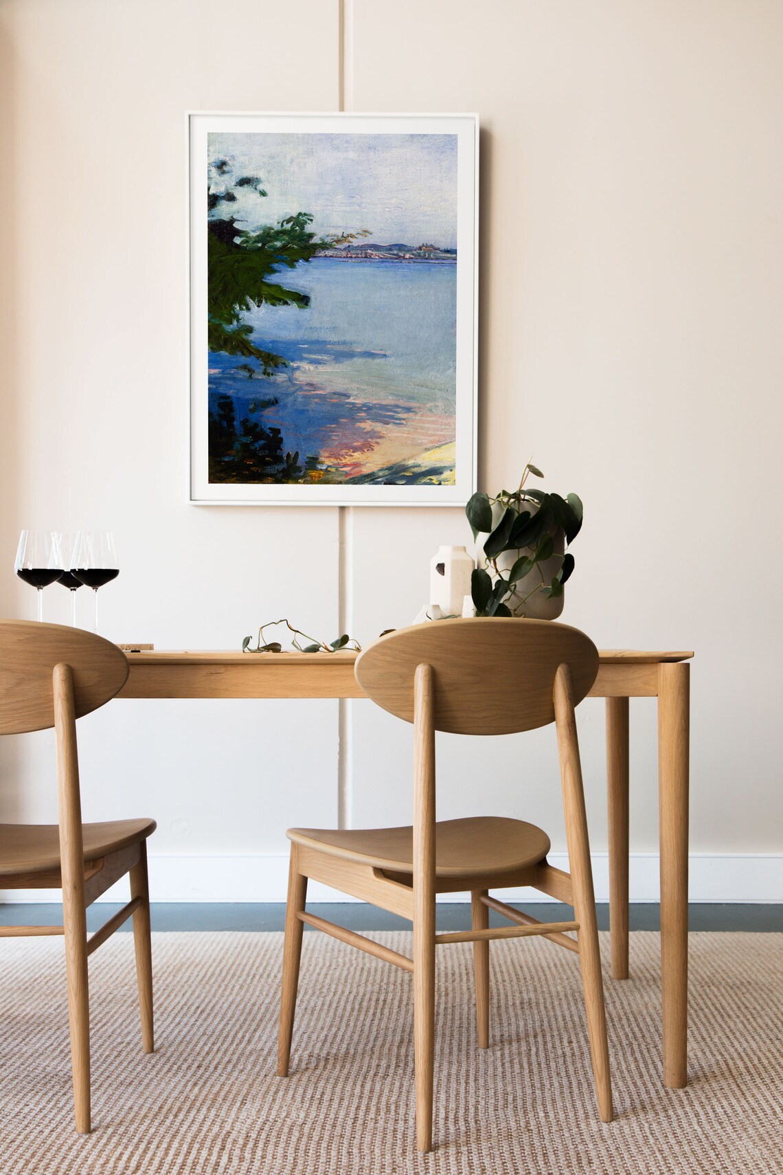 Lake House Decor New Hampshire, Vintage Landscape - Image 2