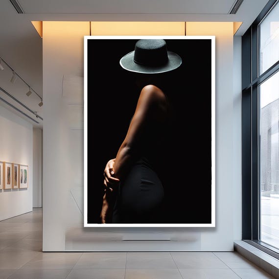 Modern Woman Body Poster, Living Room Wall Decor