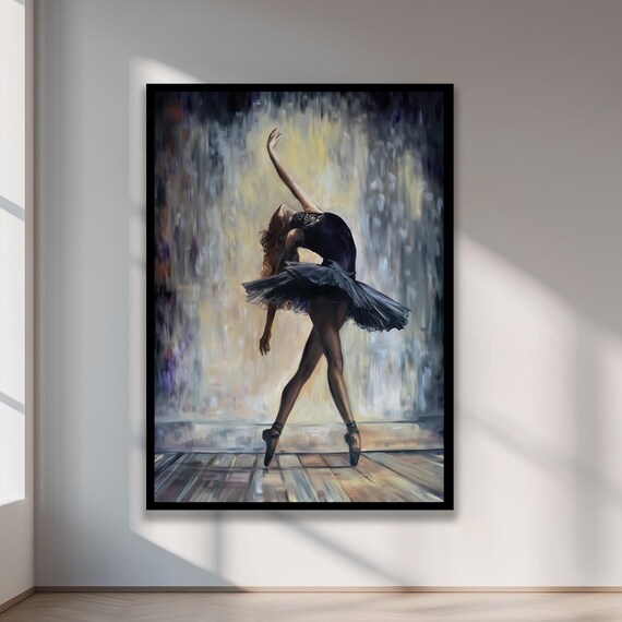 Ballet Dancer Art Print, Graceful Ballerina