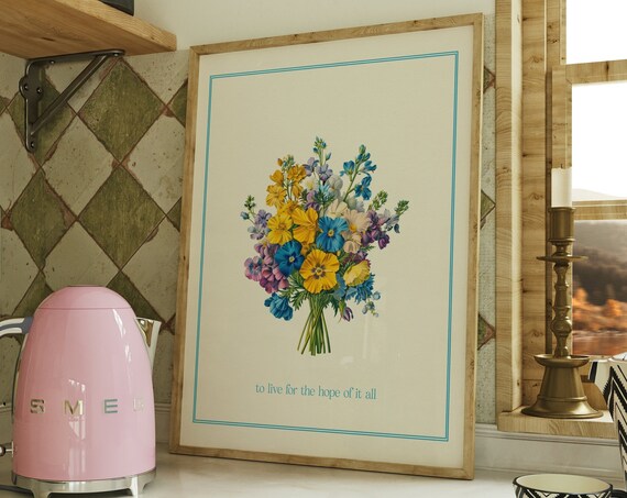 For The Hope Of It All Botanical Music Art Print
