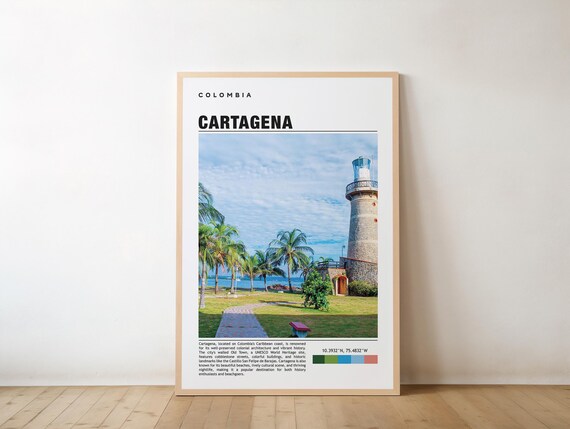Cartagena Print Art Poster Photo Painting Colombia Travel
