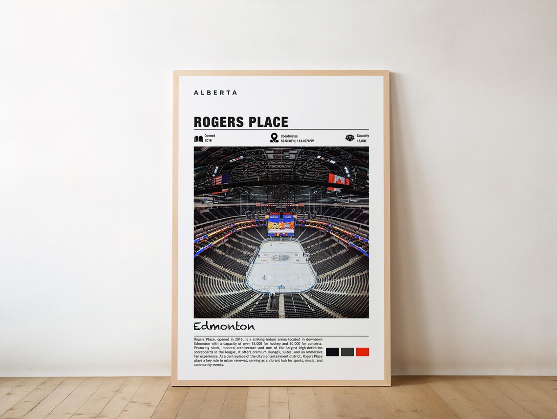 Rogers Place Alberta Edmonton Views Art Print