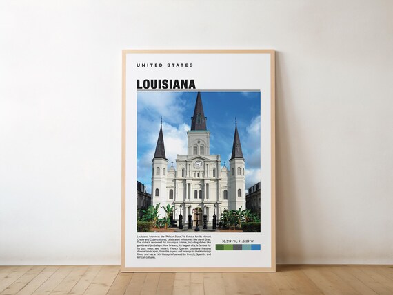 Louisiana St Louis Cathedral New Orleans Photo Travel Poster