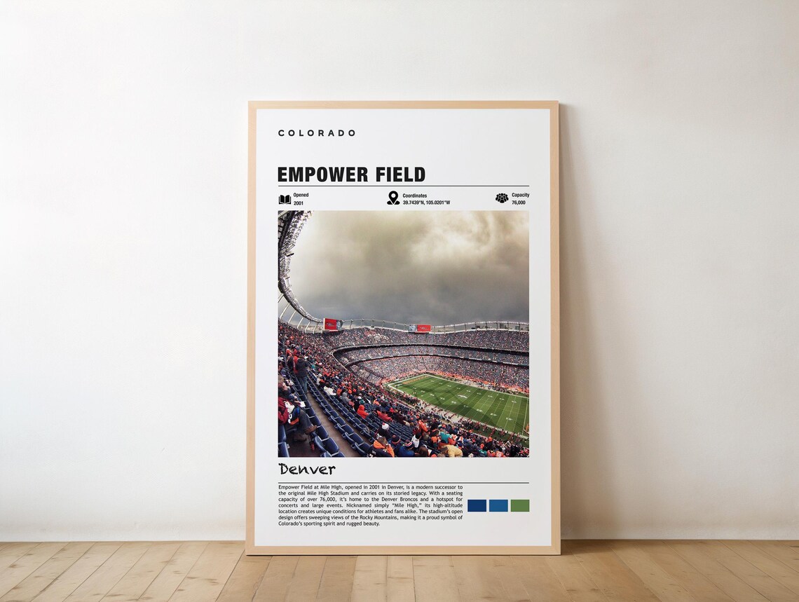 Empower Field at Mile High Denver Broncos Stadium Photo Poster