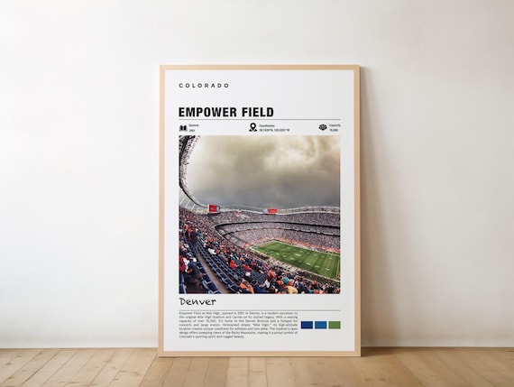 Empower Field at Mile High Denver Broncos Stadium Photo Poster