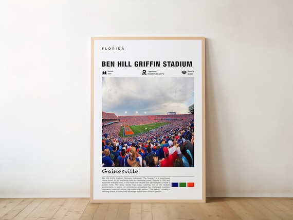 Ben Hill Griffin Stadium The Swamp Crowd Florida Football Poster