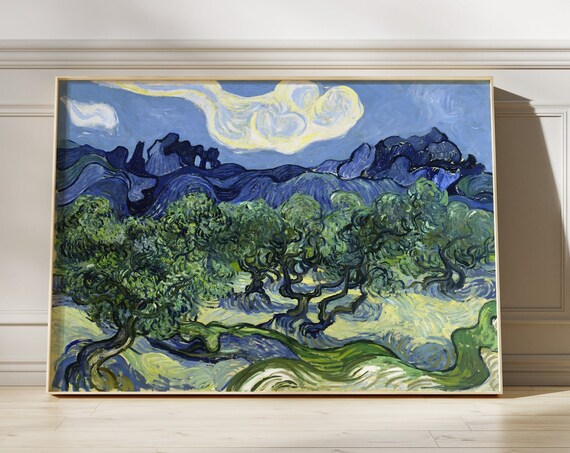 Van Gogh The Olive Trees Landscape Poster Colourful Stylish Art Print Gallery Wall Art Modern Decor Famous Artist Art Lovers Gift
