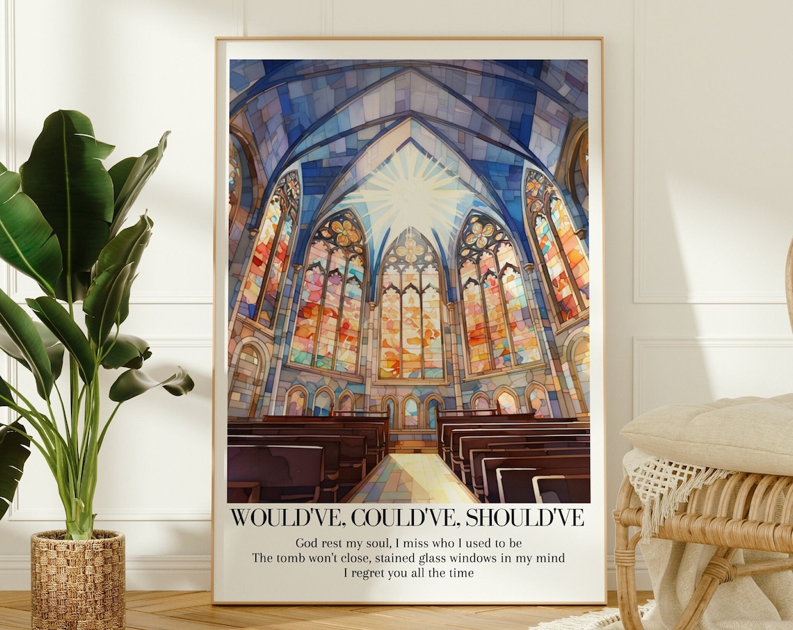 Would've Could've Should've Midnights Album Watercolor Art Print