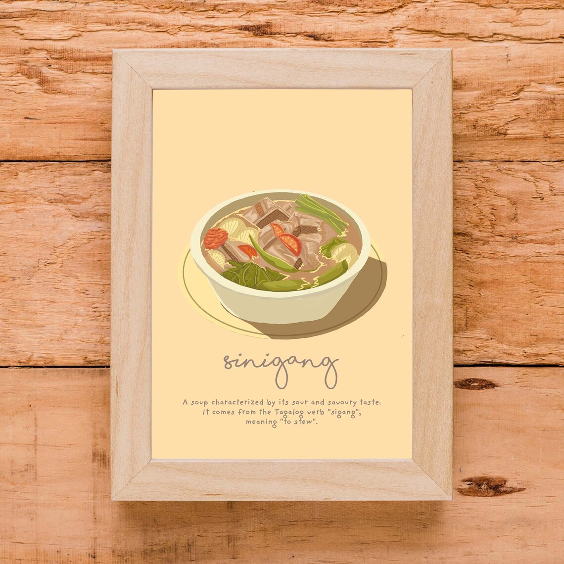 Sinigang V2 Filipino Food, Tagalog Cuisine Art Print - Image 2