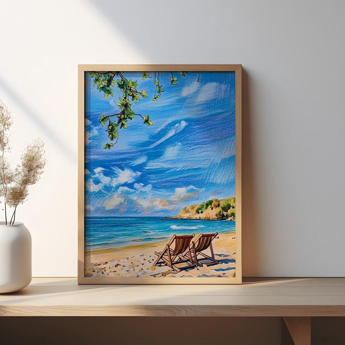 Florida Beach Paradise, Tropical Vacation Travel Poster - Image 3