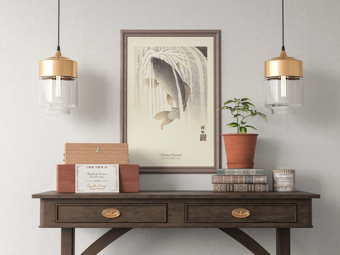 Ohara Koson Koi Fish Japanese Art Poster Print - Image 5