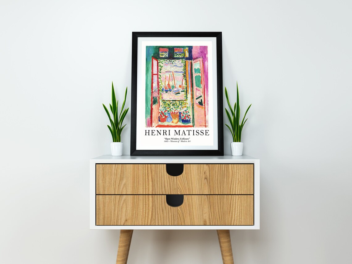 Matisse Open Window Collioure Vintage Art Poster - Image 2