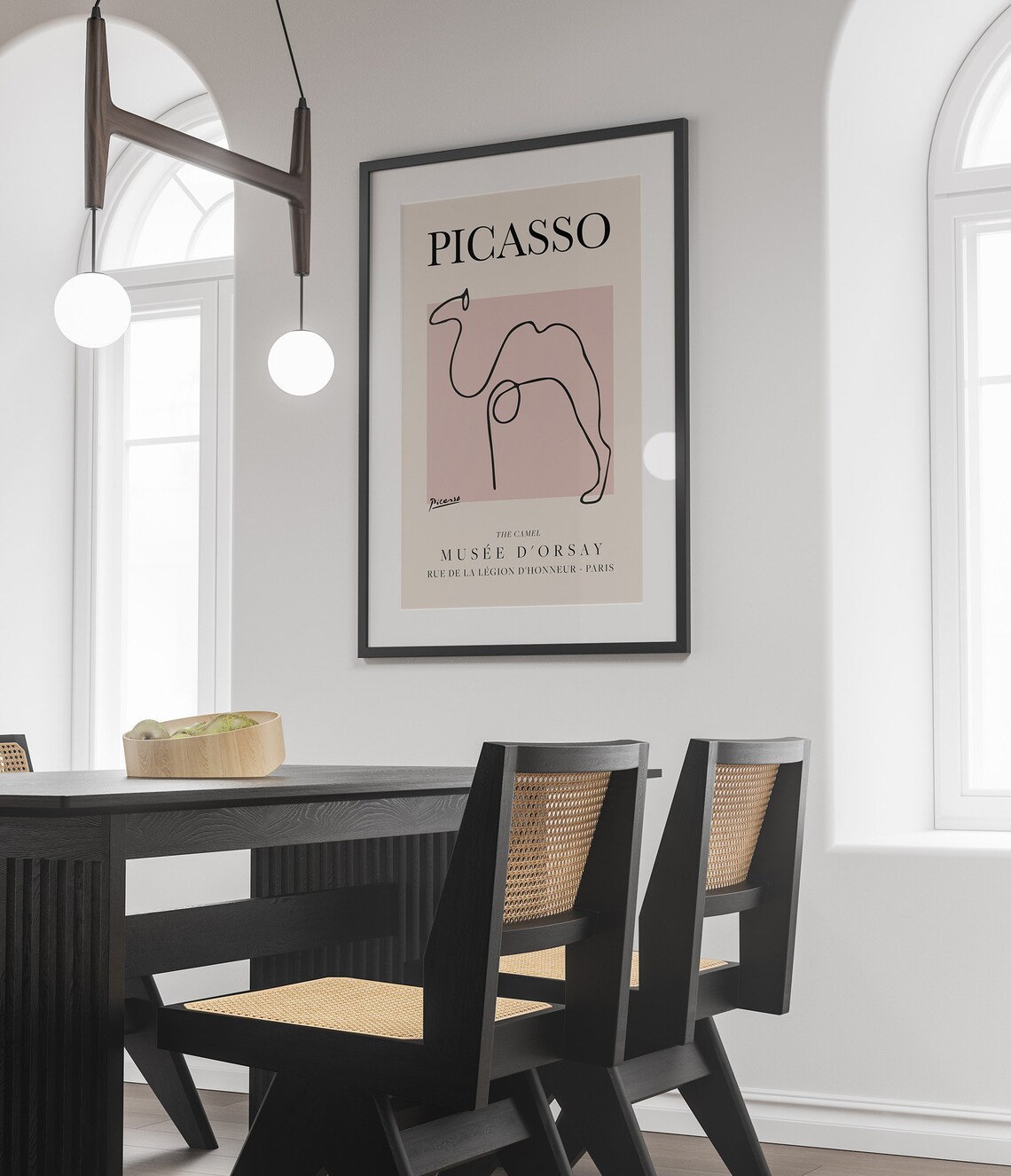 Picasso Camel Vintage Line Art Poster Print - Image 3