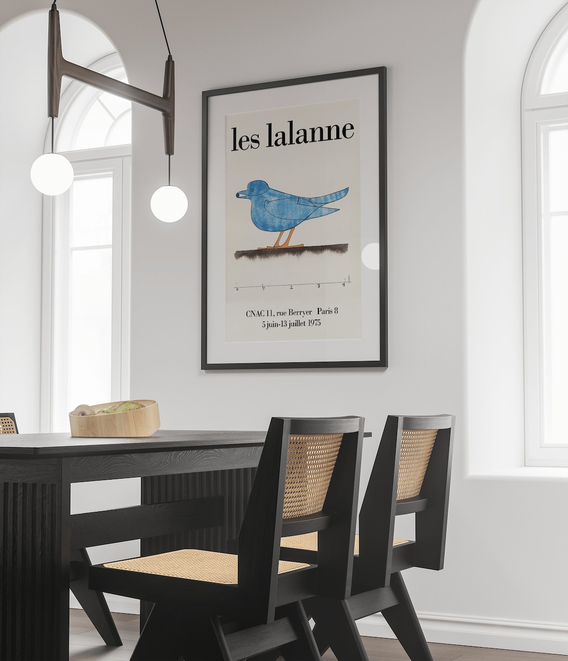 Les Lalanne Blue Bird Exhibition Poster, Vintage - Image 3