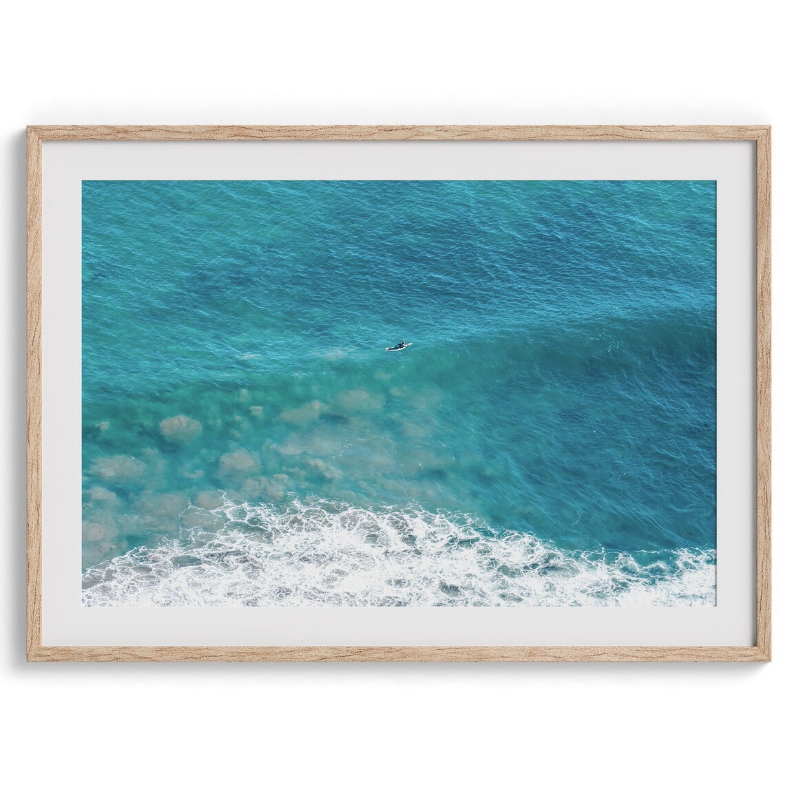 Lone Surfer California Surf Photography Art Print