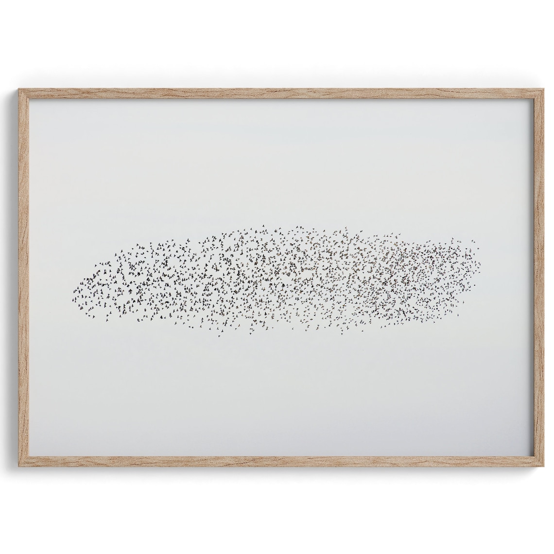 Starling Murmuration Minimalist Wildlife Art Print - Image 2