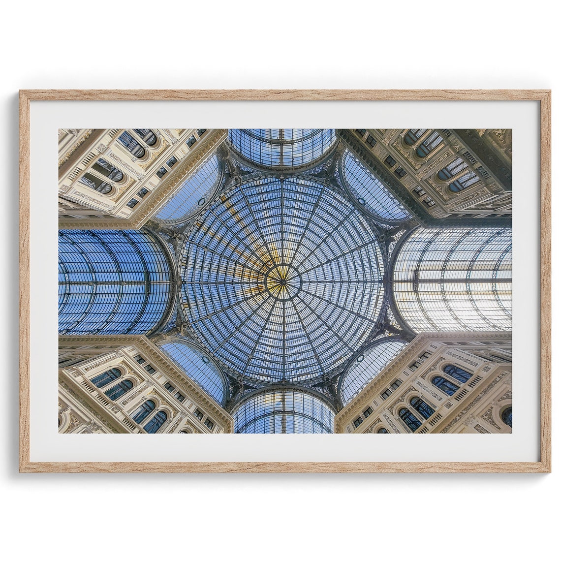 Italian Architecture Fine Art Photography Print Galleria Umberto Naples Italy Wall Art Framed Abstract Italy Travel Poster For Home Decor