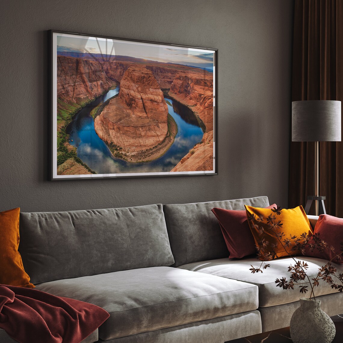 Horseshoe Bend Arizona Colorado River Meander Red Rock Canyon Poster - Image 5