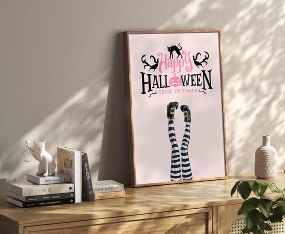 Trendy Halloween Decoration Poster Vintage Dark Academia Print Retro Decor Apartment Moody Wall Art Instant