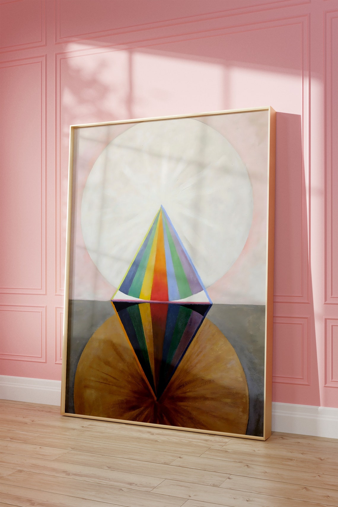 Hilma af Klint The Swan No 12 Rainbow Pyramid Spiritual Poster