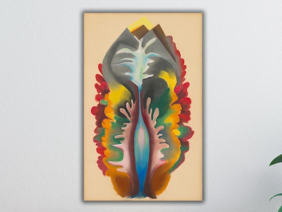 Georgia Okeeffe Seaweed And Water Abstract Floral Modern Art Print