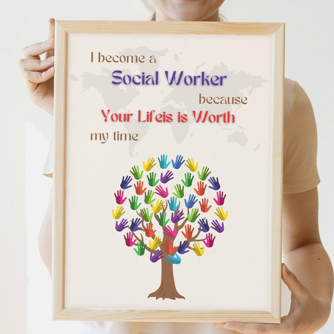 Social Worker Poster, Social Work Office Decor
