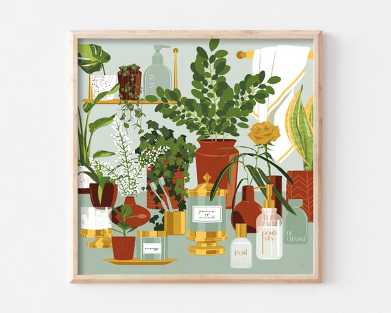 Self Care Gift, Bathroom Wall Art Print