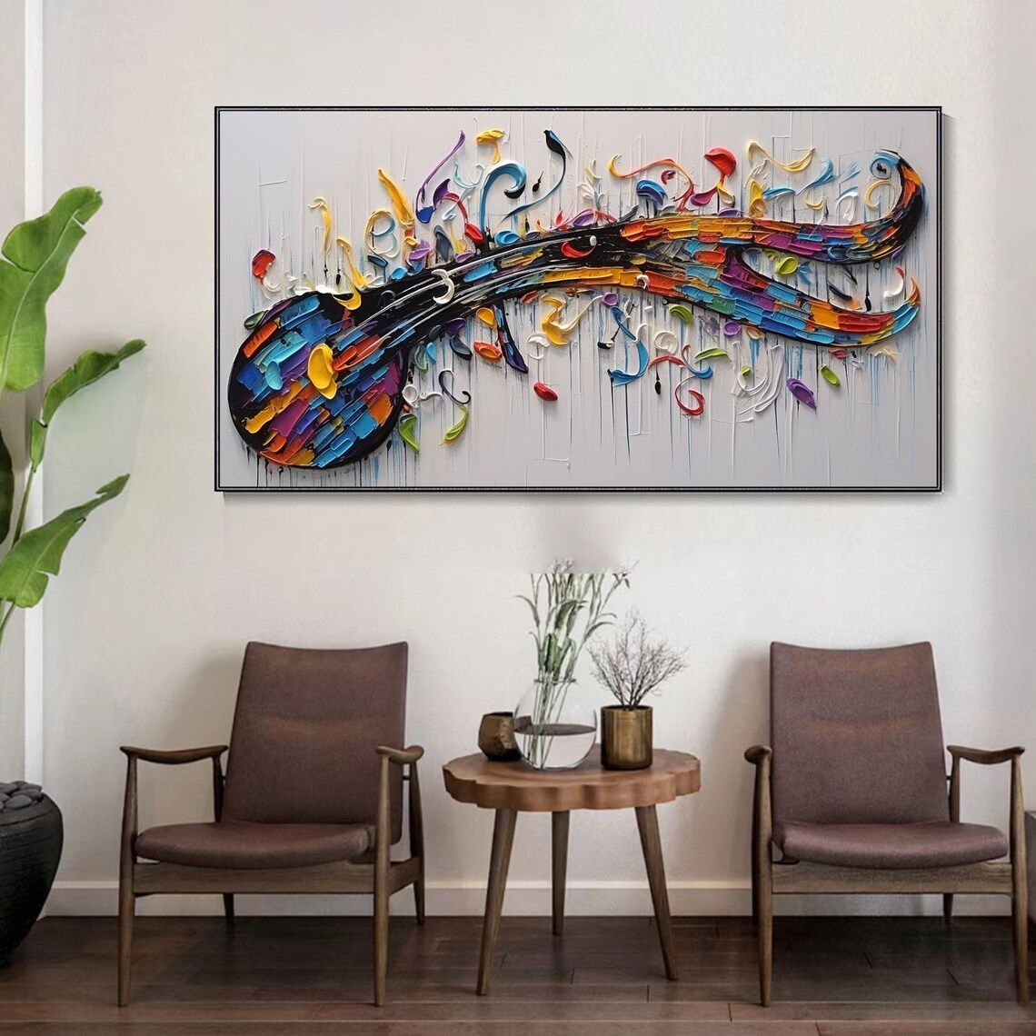 Abstract Sheet Music Note Art Print, Classical Music - Image 4
