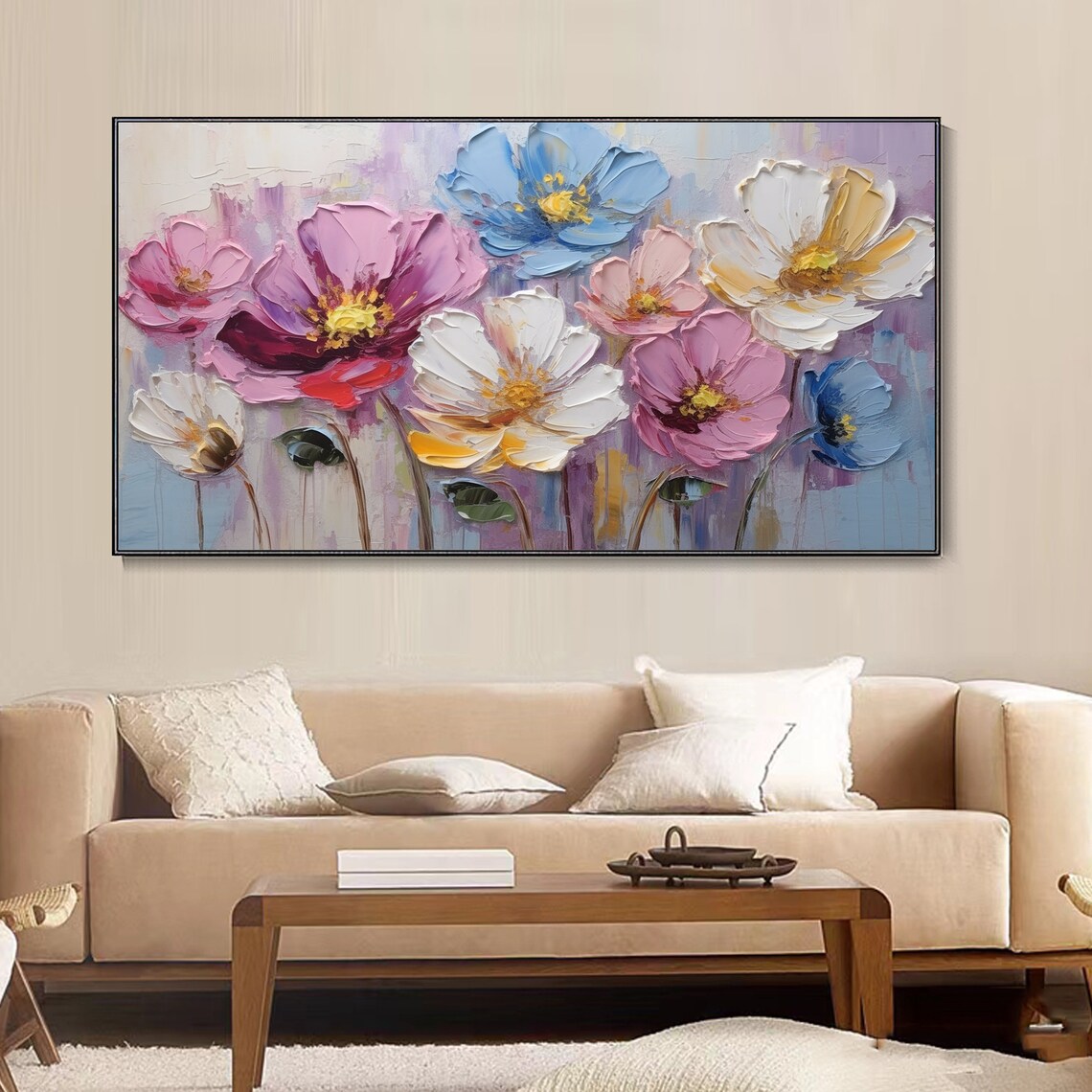 Colorful Floral Botanical Oil-Painting-Style Art Print - Image 4