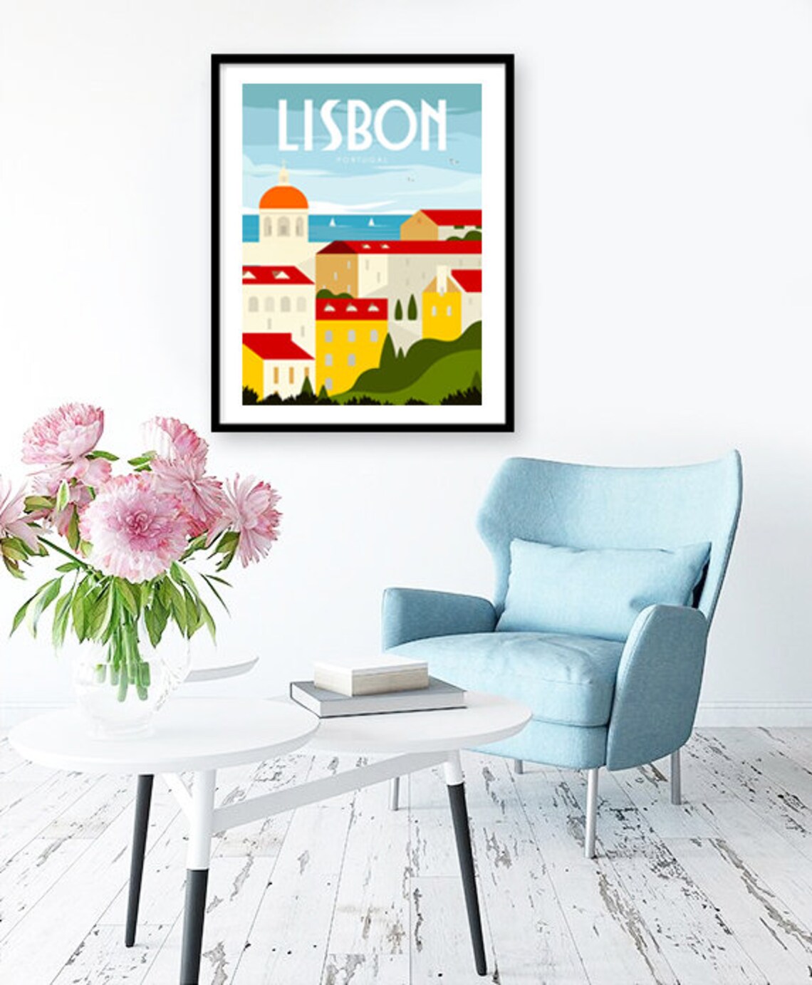 Lisbon Travel Wall Art Housewarming Gift Poster - Image 2