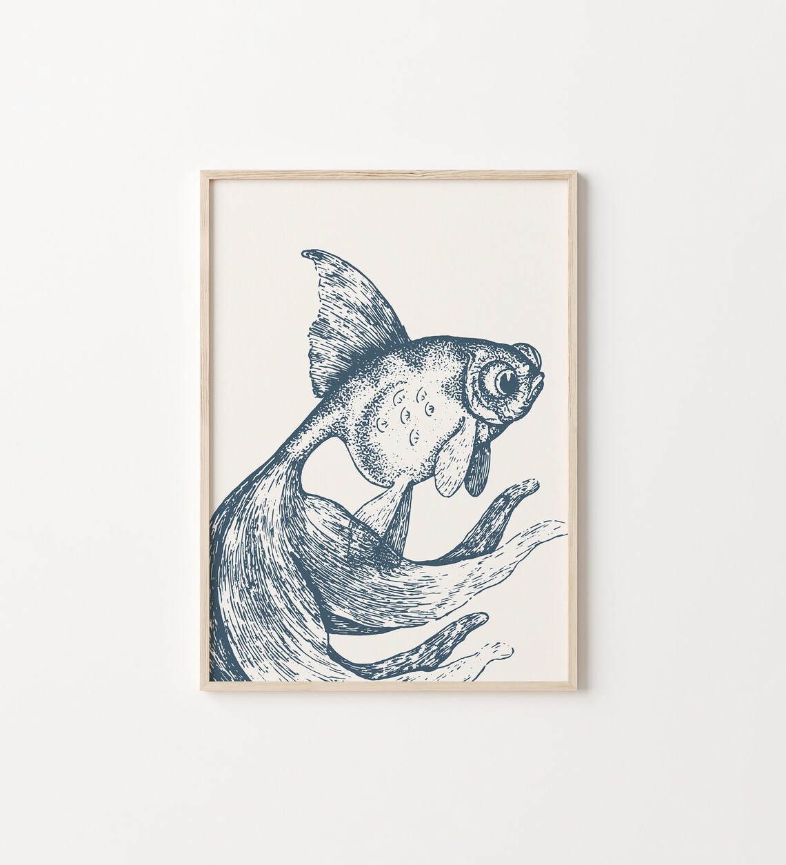 Fish Sealife Ocean Sign Coastal Art Print