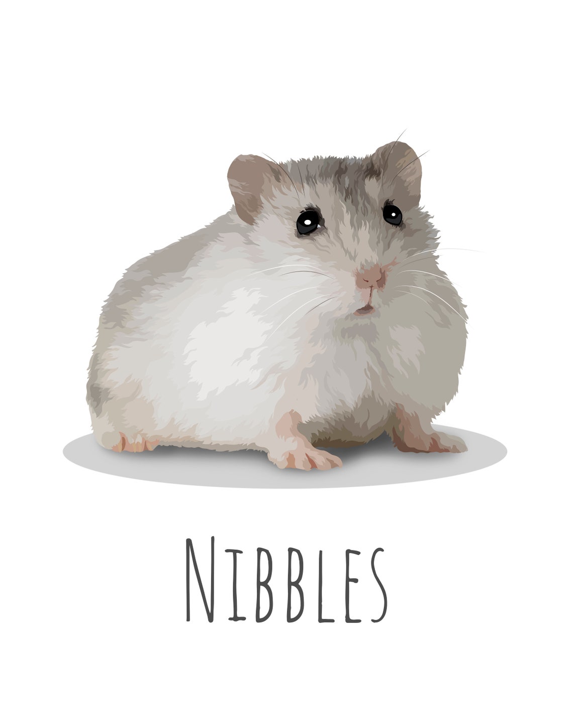 Regal Custom Hamster Portrait Royal Pet Painting Gift Wall Art - Image 5