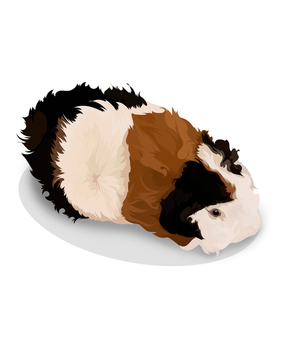 Custom Hamster Portrait Lonie Vector Illustration Gift Poster - Image 5