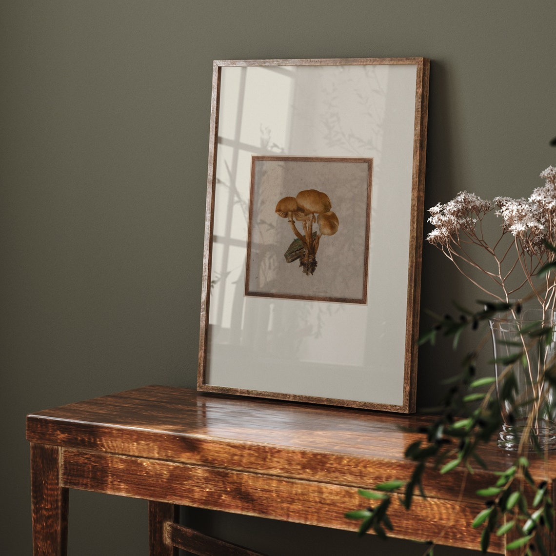 Antique Mushroom Cluster Botanical Vintage Mycology Art Poster - Image 3